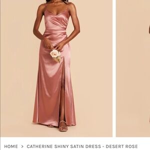 Birdy Grey Catherine Dress - Dusty Rose Satin